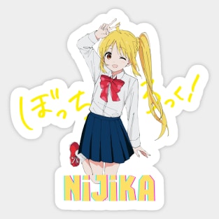 Nijika Ijichi Bocchi The Rock anime girl Sticker